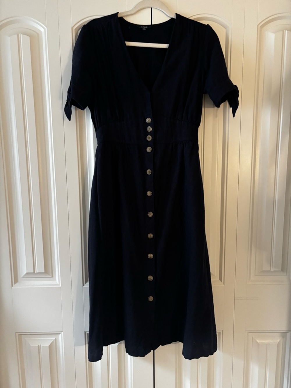 Buffalo David Bitton Navy Button-Down Midi Dress